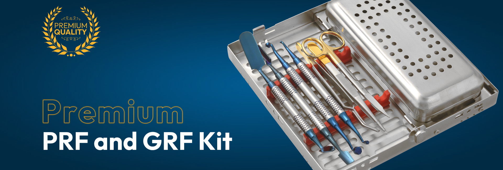 Dental PRF Box GRF System Platelet Rich Fibrin Set Implant Surgery Membrane Kit with Organizing Cassette